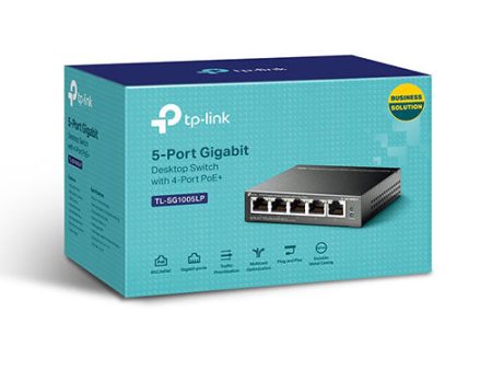 TPLink TL-SG1005LP 5-Port 10 100 1000Mbps Gigabit w  PoE Fashion