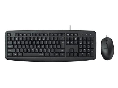 Rapoo NX1600 Wired Optical Keyboard & Mouse Hot on Sale