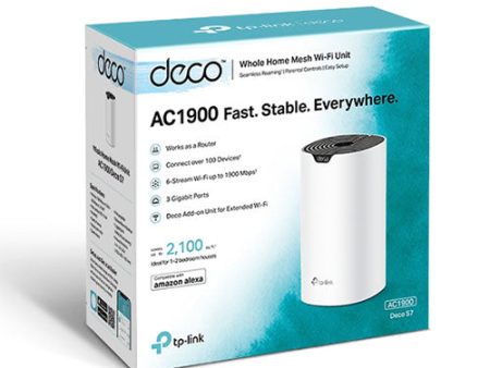 TPLink Deco S7 (1-Pack) AC1900 Whole Home Mesh Wi-Fi System Discount