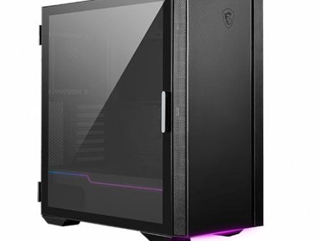 MSI MPG QUIETUDE 100S PC Case - Mid Tower  Hinged Tempered Glass Window   Sound Dampening Foam Panel   Black Online Hot Sale