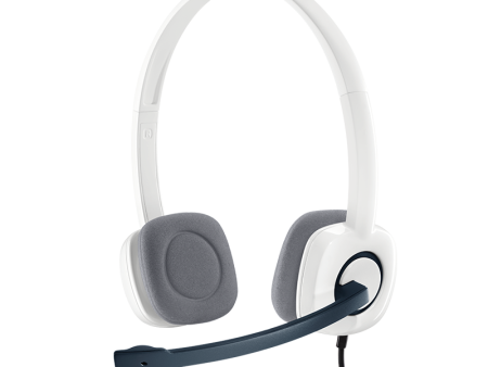 Logitech H150 Stereo Headset with Noise-Cancelling Mic - White 981-000453 Online Sale