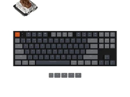 Keychron K1 K1B3 V5 Brown Switch TKL Wired Bluetooth, RGB, Gateron Low Profile Wireless Mechanical Keyboard on Sale