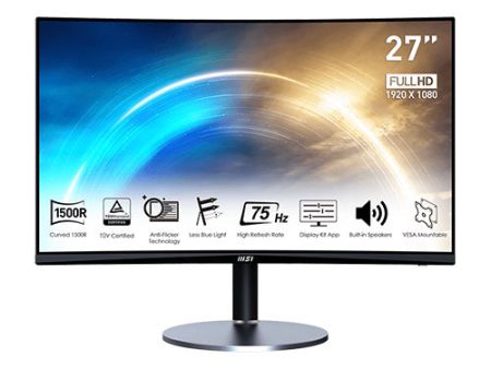 MSI Pro MP272C 27  Curved VA 75Hz1920x1080 1ms VGA HDMI FreeSync Monitor Cheap