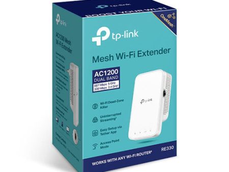 TPLink RE330 AC1200 Mesh Wi-Fi Range Extender For Sale