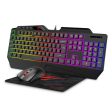 Havit KB889CM Wired 3-in-1 Backlit keyboard, Mouse and Mouse pad Gaming Combo Set on Sale