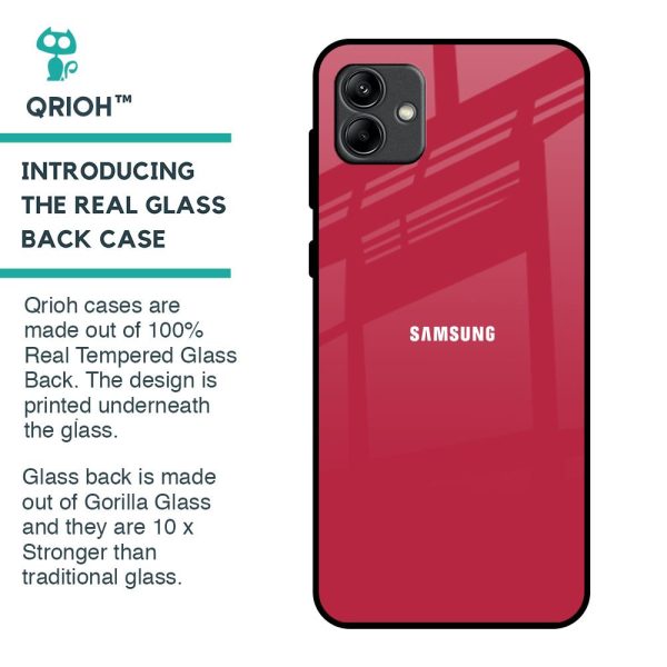 Solo Maroon Glass case for Samsung Galaxy A04 Online Hot Sale