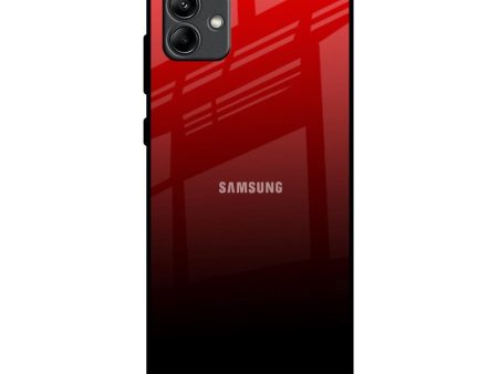 Maroon Faded Glass Case for Samsung Galaxy A04 Online Sale