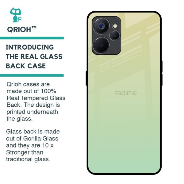 Mint Green Gradient Glass Case for Realme 9i 5G Online Sale