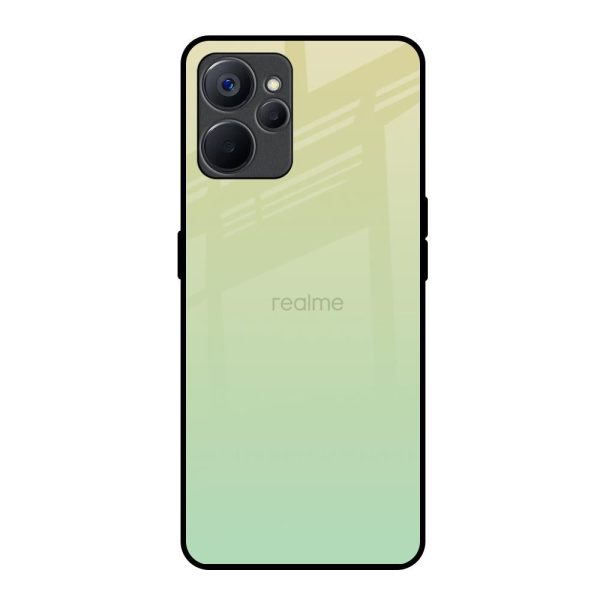 Mint Green Gradient Glass Case for Realme 9i 5G Online Sale