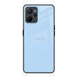 Pastel Sky Blue Glass Case for Realme 9i 5G Discount