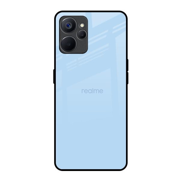 Pastel Sky Blue Glass Case for Realme 9i 5G Discount