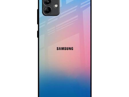 Blue & Pink Ombre Glass case for Samsung Galaxy A04 on Sale