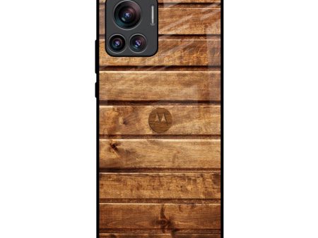 Wooden Planks Glass Case for Motorola Edge 30 Ultra For Cheap