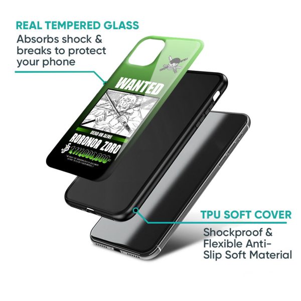 Zoro Wanted Glass Case for Samsung Galaxy A03 Fashion