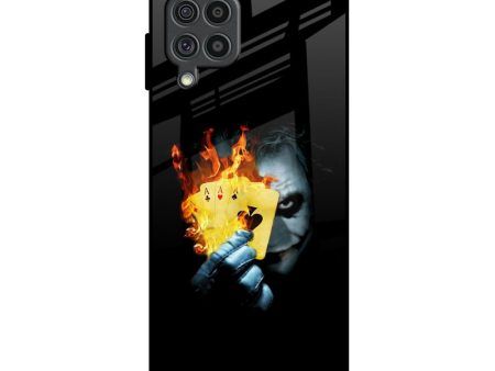 AAA Joker Glass Case for Samsung Galaxy F62 Fashion