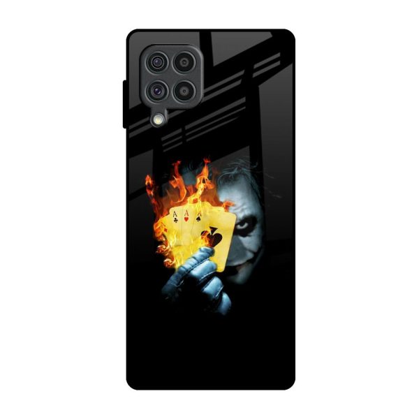 AAA Joker Glass Case for Samsung Galaxy F62 Fashion