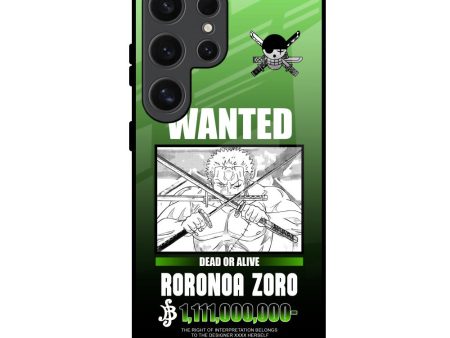 Zoro Wanted Glass Case for Samsung Galaxy S24 Ultra 5G For Cheap