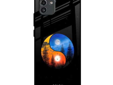 Yin Yang Balance Glass Case for Samsung Galaxy A03 For Cheap