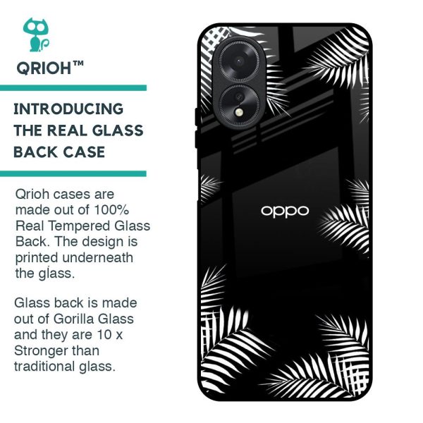 Zealand Fern Design Glass Case For Oppo A18 Cheap