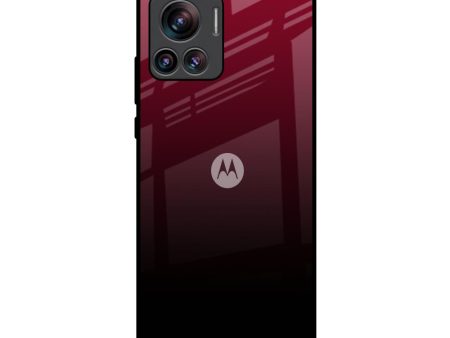 Wine Red Glass Case For Motorola Edge 30 Ultra on Sale