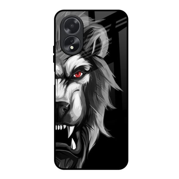 Wild Lion Glass Case for Oppo A38 Supply