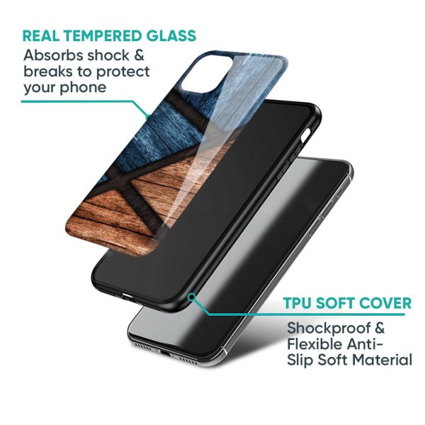 Wooden Tiles Glass Case for Motorola Edge 30 Ultra For Discount