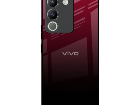 Wine Red Glass Case For Vivo Y200 5G on Sale