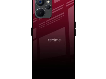 Wine Red Glass Case For Realme 9i 5G Hot on Sale