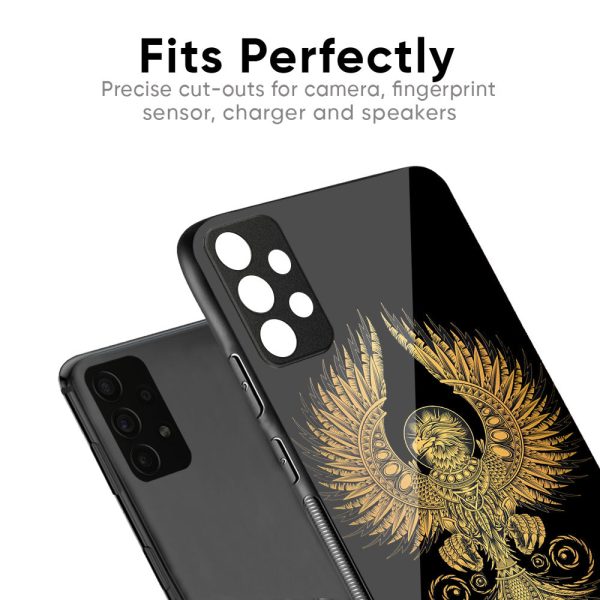 Mythical Phoenix Art Glass Case for Oppo A38 Fashion