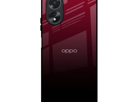 Wine Red Glass Case For Oppo A18 Online