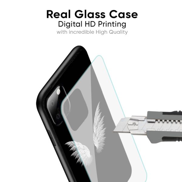 White Angel Wings Glass Case for Samsung Galaxy S24 5G For Discount