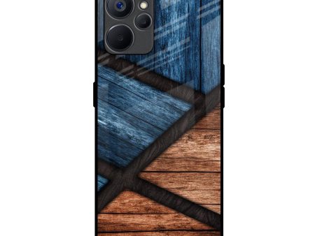 Wooden Tiles Glass Case for Realme 9i 5G For Cheap