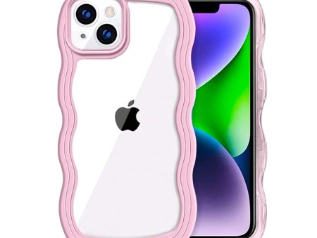 Pink Wavy Back Cover for iPhone Online now