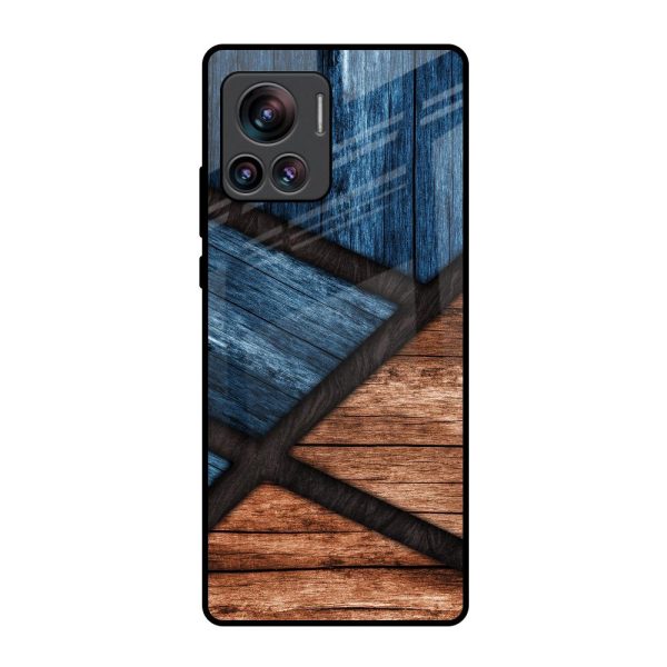 Wooden Tiles Glass Case for Motorola Edge 30 Ultra For Discount