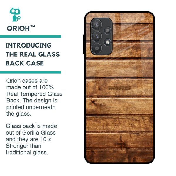 Wooden Planks Glass Case for Samsung Galaxy A52s 5G Online now