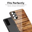 Wooden Planks Glass Case for Samsung Galaxy A52s 5G Online now