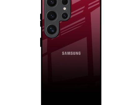 Wine Red Glass Case For Samsung Galaxy S24 Ultra 5G Sale