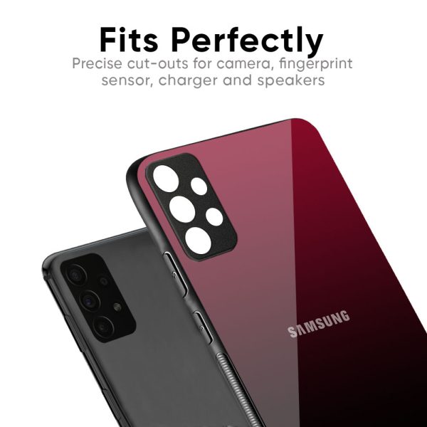 Wine Red Glass Case For Samsung Galaxy A52s 5G Online Sale