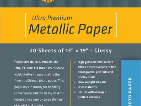 Promaster Silver Metallic Paper 13x19  | 20 Sheets For Cheap