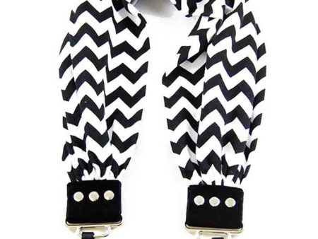 Capturing Couture Scarf Strap Chevron Black on Sale