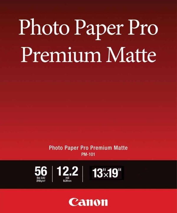 Canon Photo Paper Pro Premium Matte 13x19 | 20 Sheets Fashion