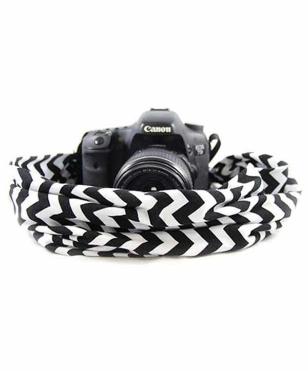 Capturing Couture Scarf Strap Chevron Black on Sale